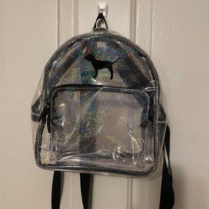 PINK Clear Mini Backpack